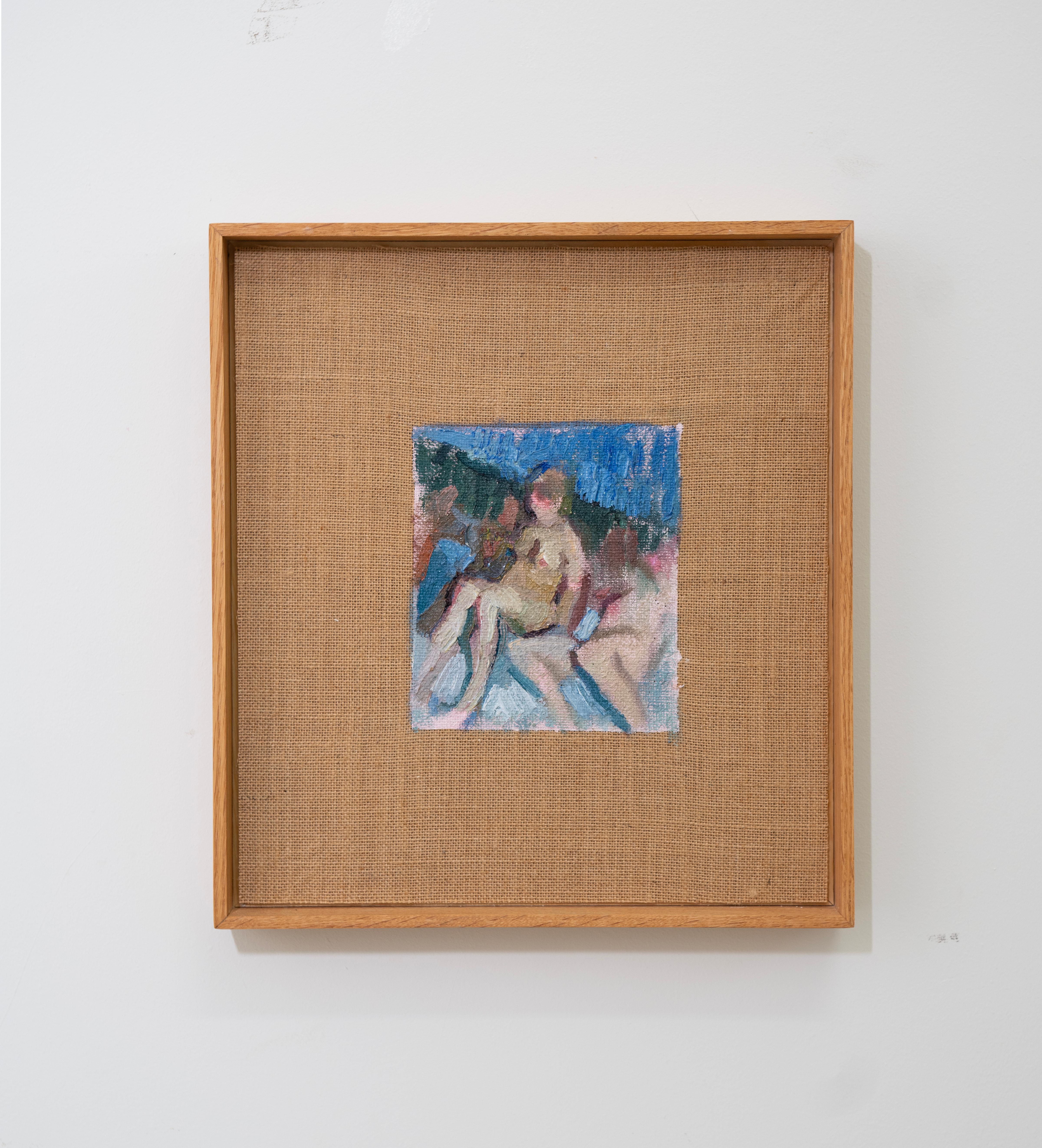 Contemporary Figurative Oil Painting of Nude Figures Alba Fabre Spanish Artist