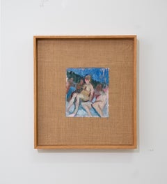 Pittura figurativa contemporanea ad olio di figure nude Alba Fabre Artista spagnola