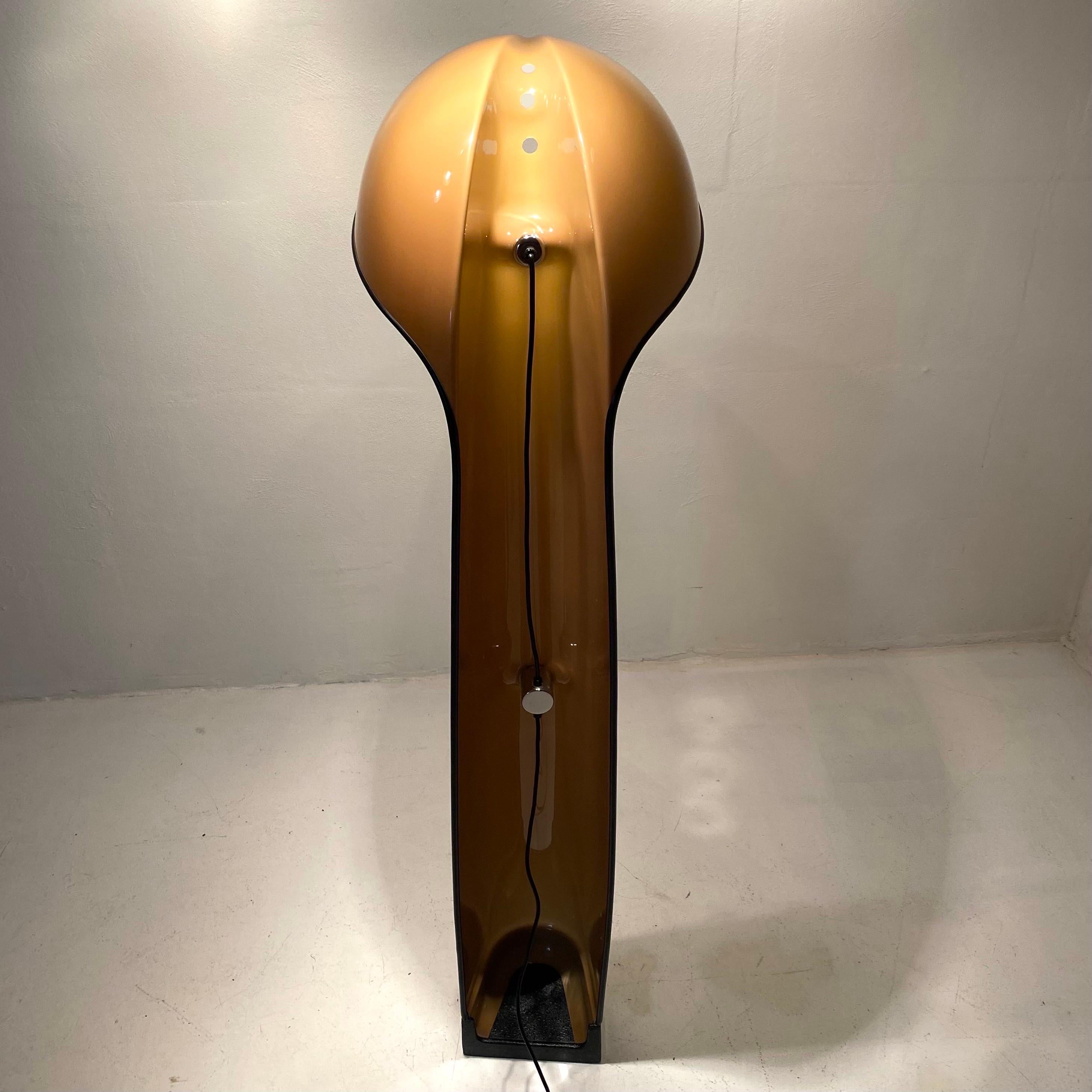 Late 20th Century Alba floor lamp by Ermanno Lampa & Sergio Brazzoli for Guzzini, Italy 1970s. For Sale