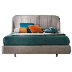 Alba Fluttuante Bed With Deluxe Velvet Upholstery