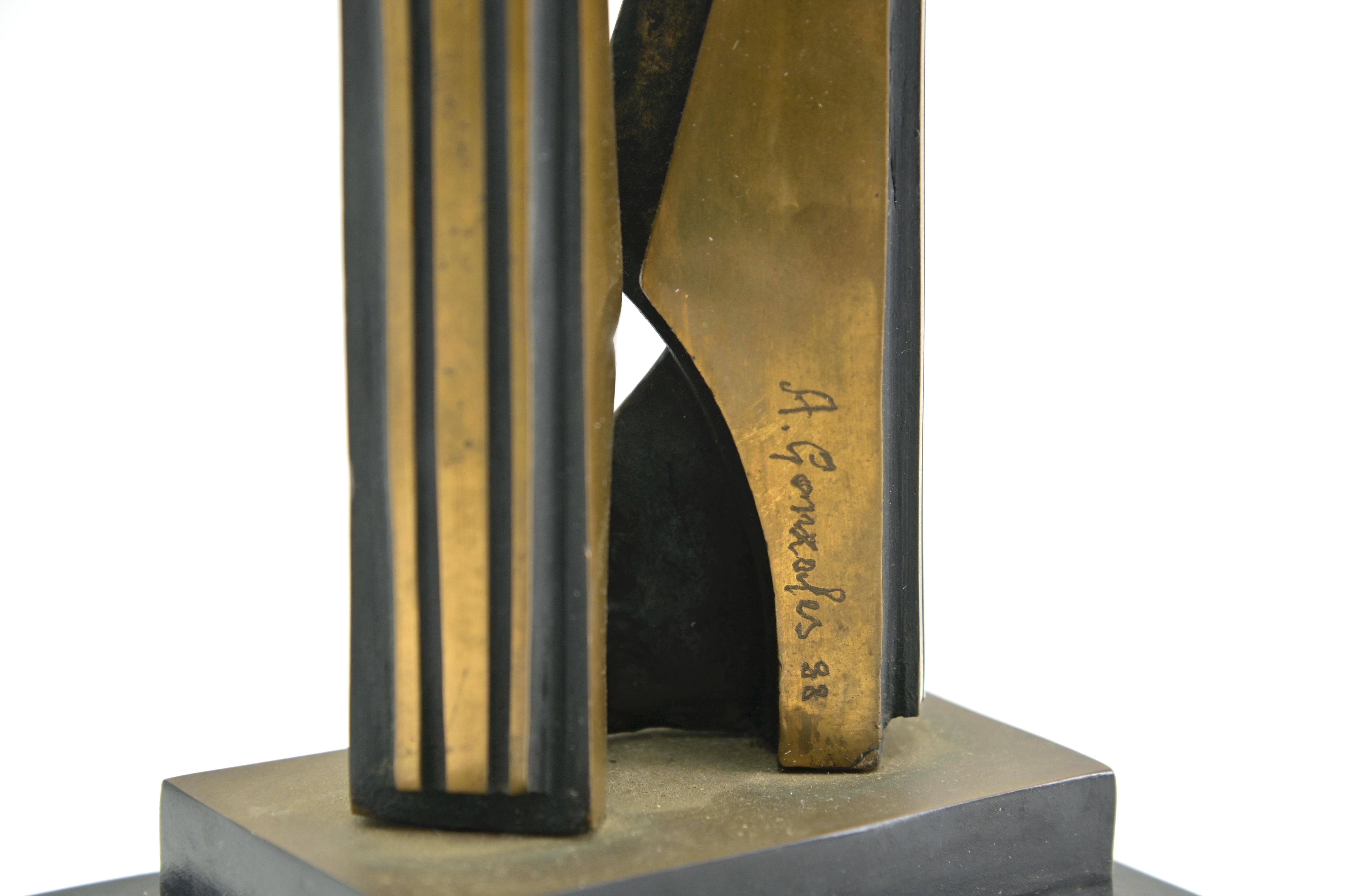 Untitled - Bronze Sculpture by Alba Gonzales - 1988 3