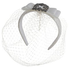 SPECIAL HOLIDAY PRICE: "Alba" Kreisicouture headband with grosgrain bow