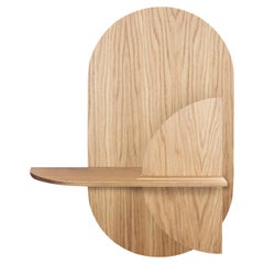 Alba M Wall shelf Oval Oak and Oak Moon