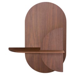 Alba M Wall shelf Oval Walnut