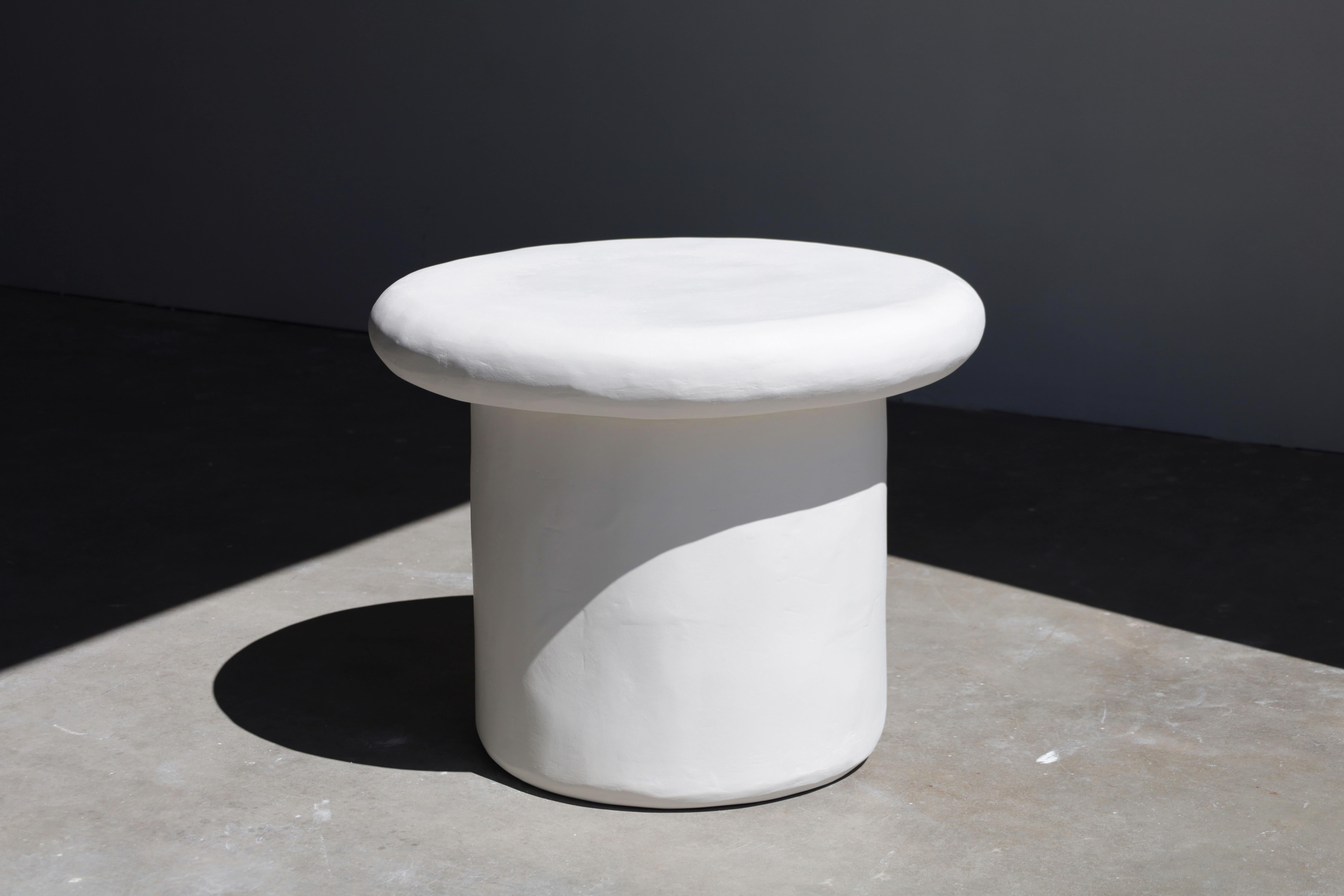 Organic Modern alba round plaster table by öken house studios For Sale