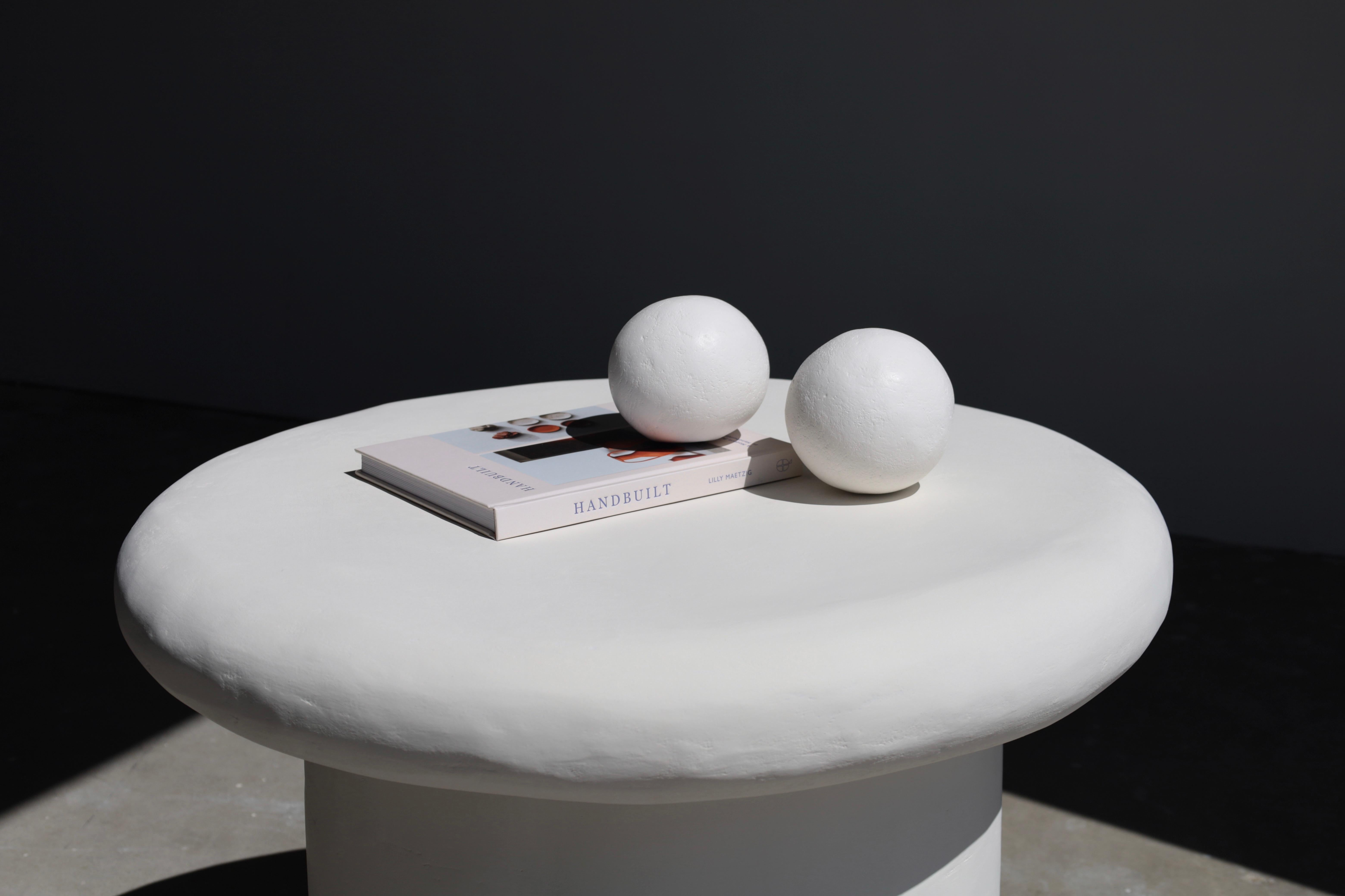 American alba round plaster table by öken house studios For Sale