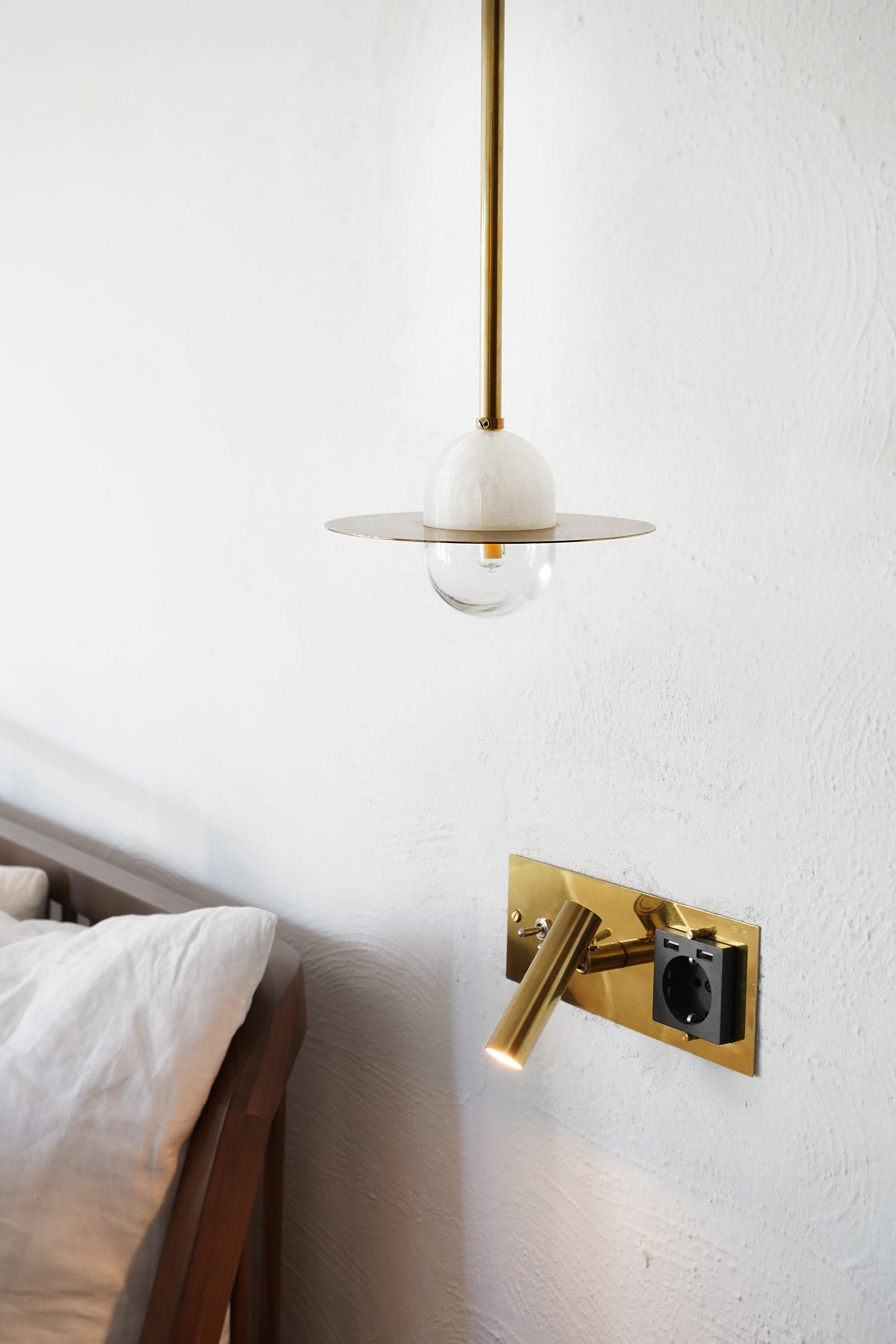 Brass Alba Pendant XL Cable by Contain