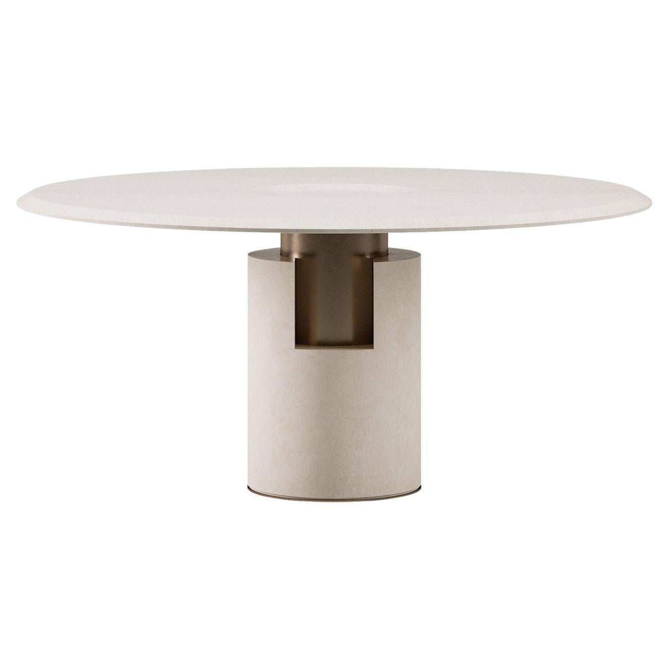 Table de salle à manger ronde Alba de Paolo Castelli