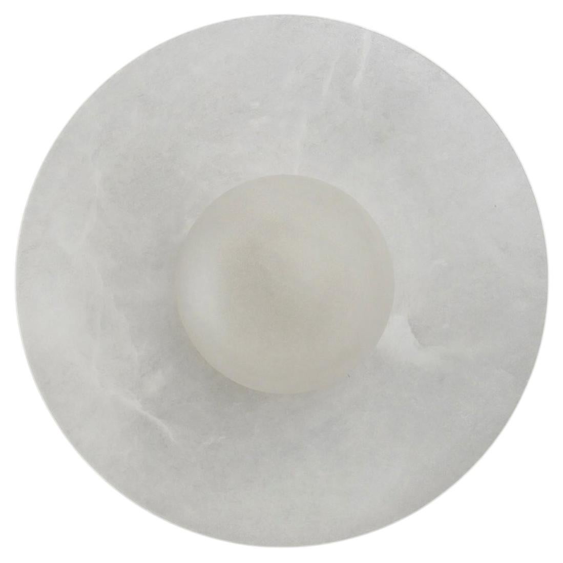 Alba Simple Wall Light - Alabaster For Sale
