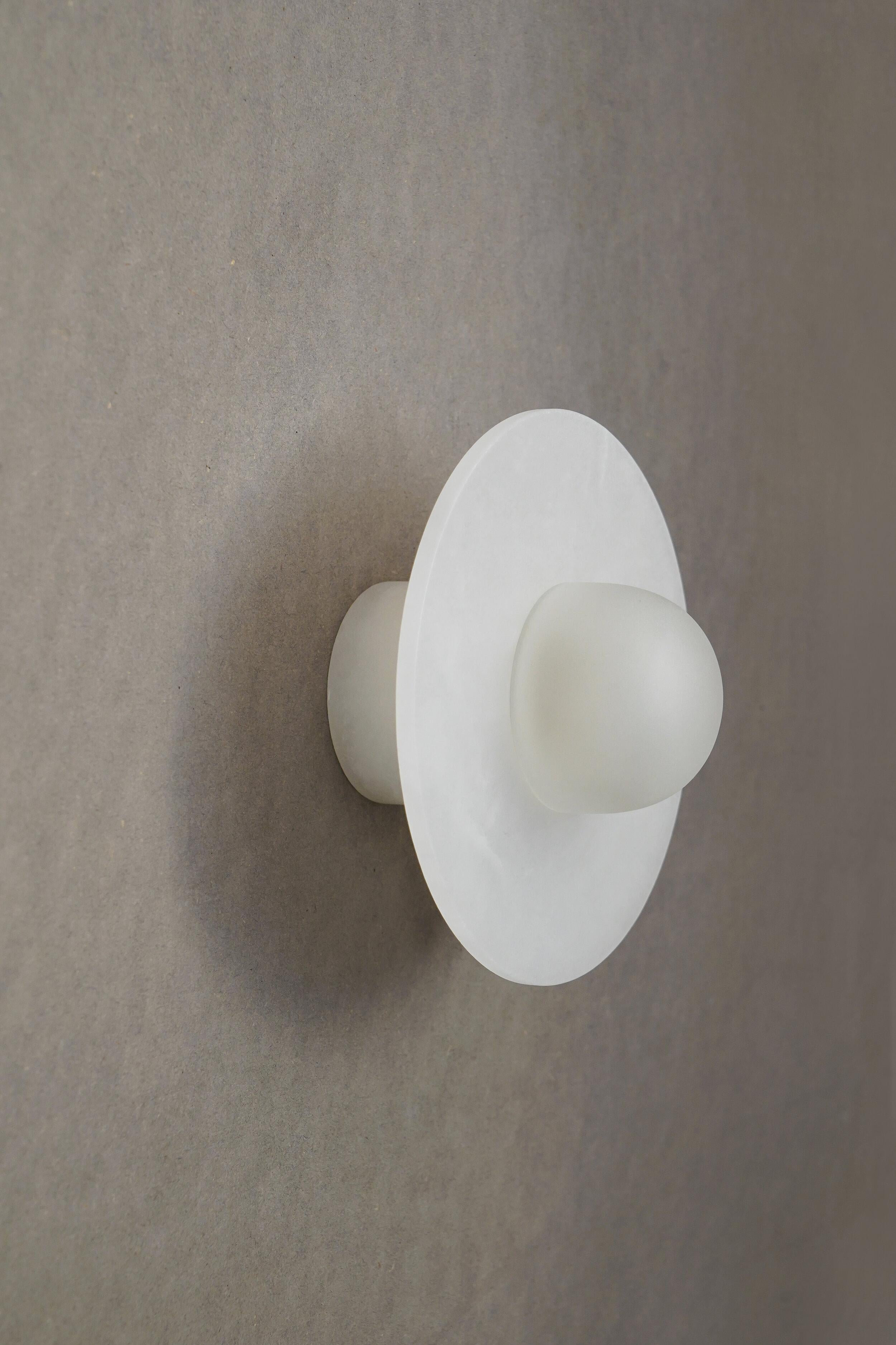 Spanish Alba Simple Wall Alabaster Light by Contain For Sale