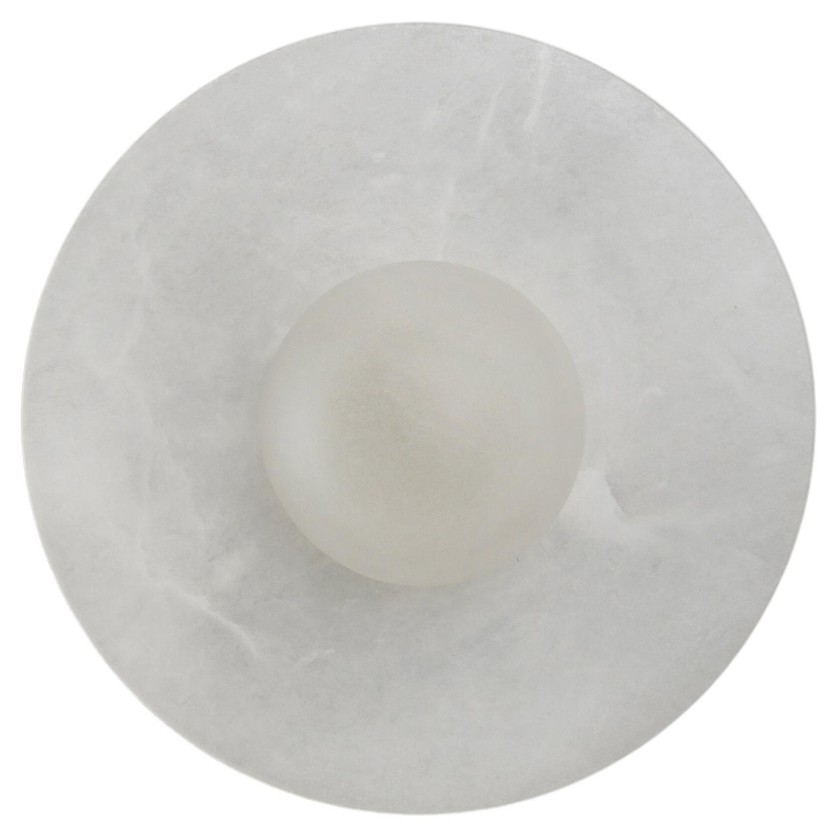Alba Simple Wall Alabaster Light by Contain For Sale