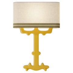 Alba Table Lamp in Ceramic & Linen with Samuel & Sons Trimming by POPUS EDITIONS