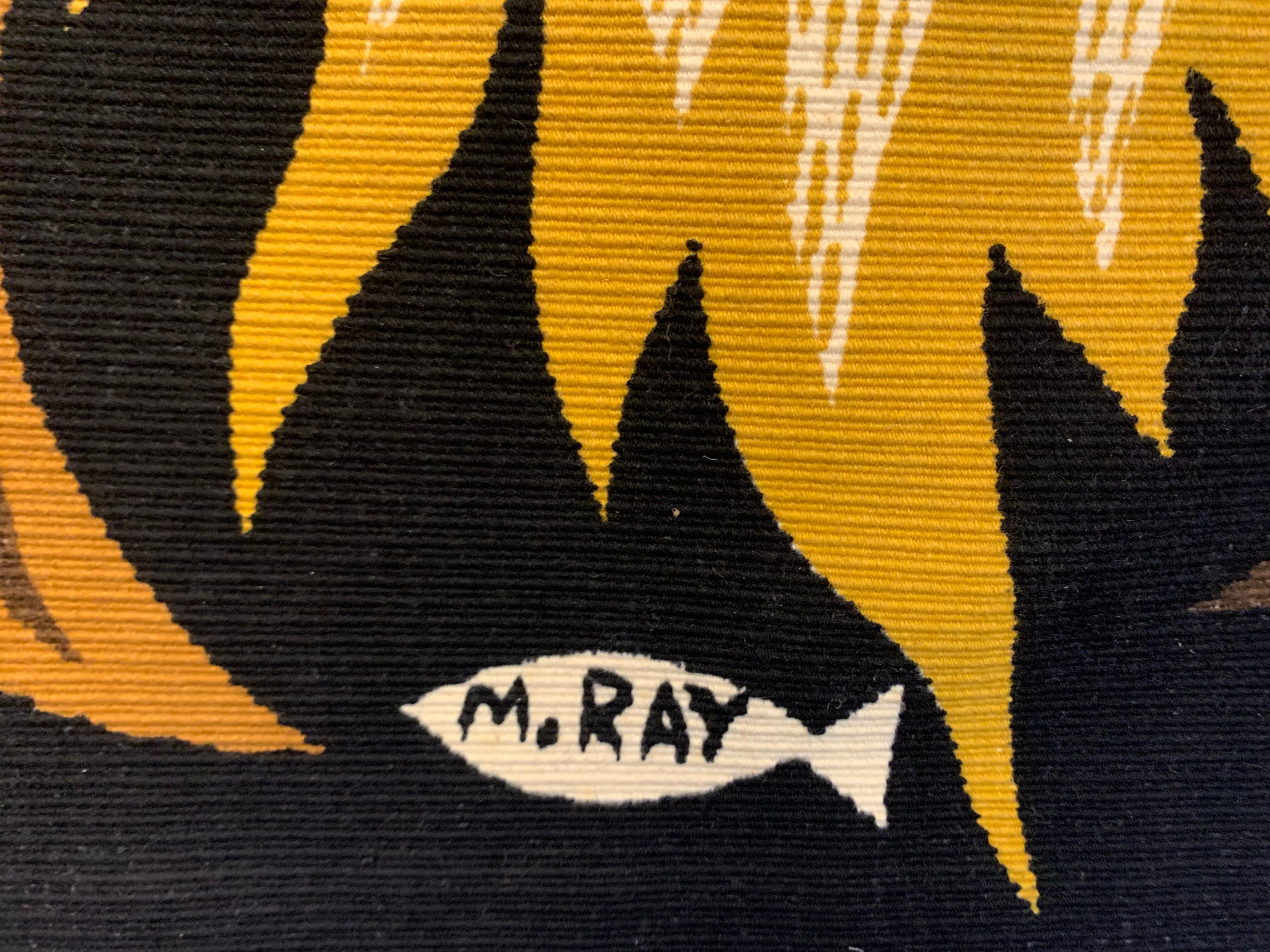 Alba Wandteppich, signiert M.Ray, hergestellt von Aubusson  im Zustand „Hervorragend“ im Angebot in Beirut, LB