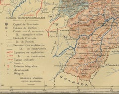 Albacete, Spain - 1902: A Cartographic Depiction of Landscape and Infrastructure