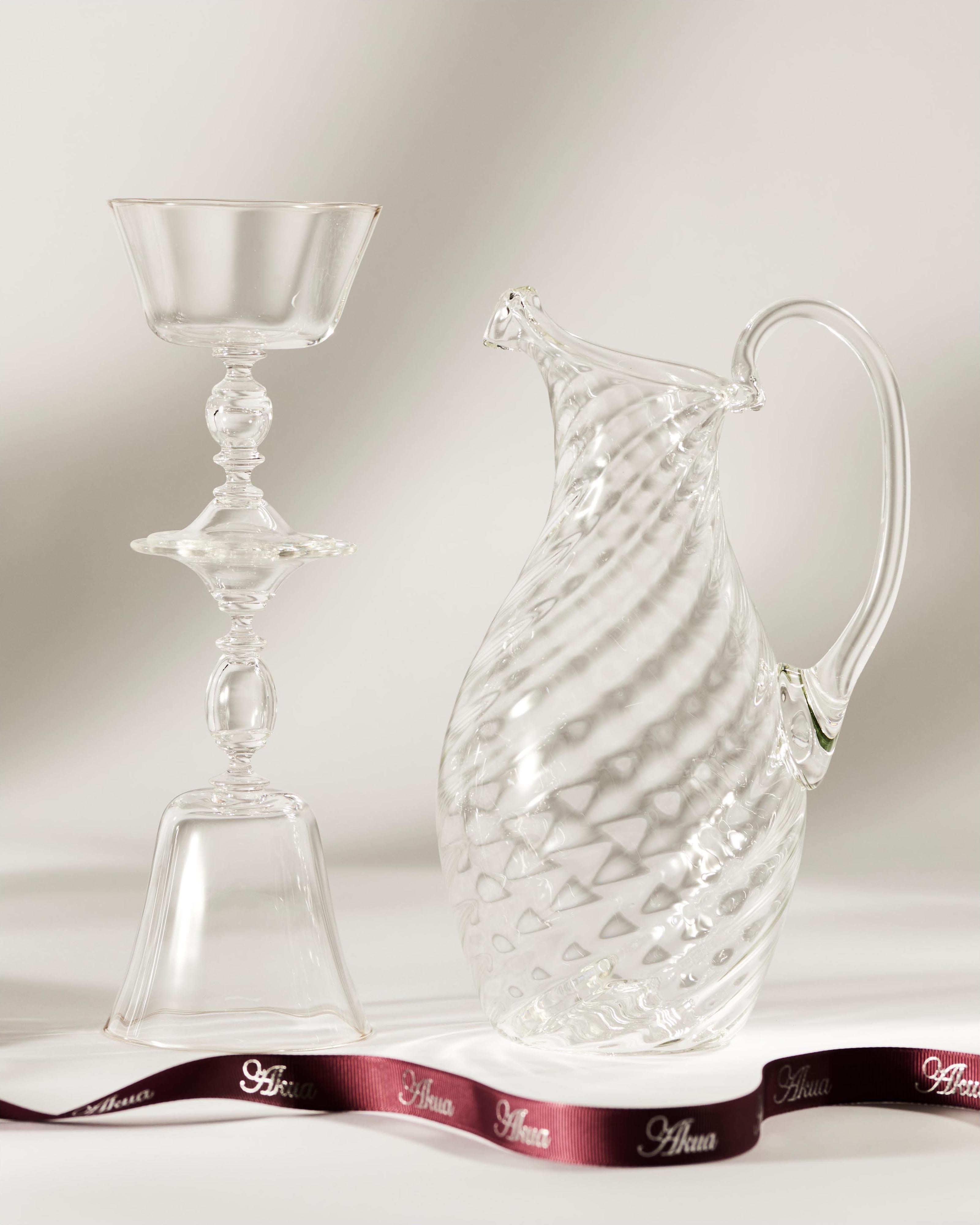 Czech Alban Champagne Glass - Set of four For Sale
