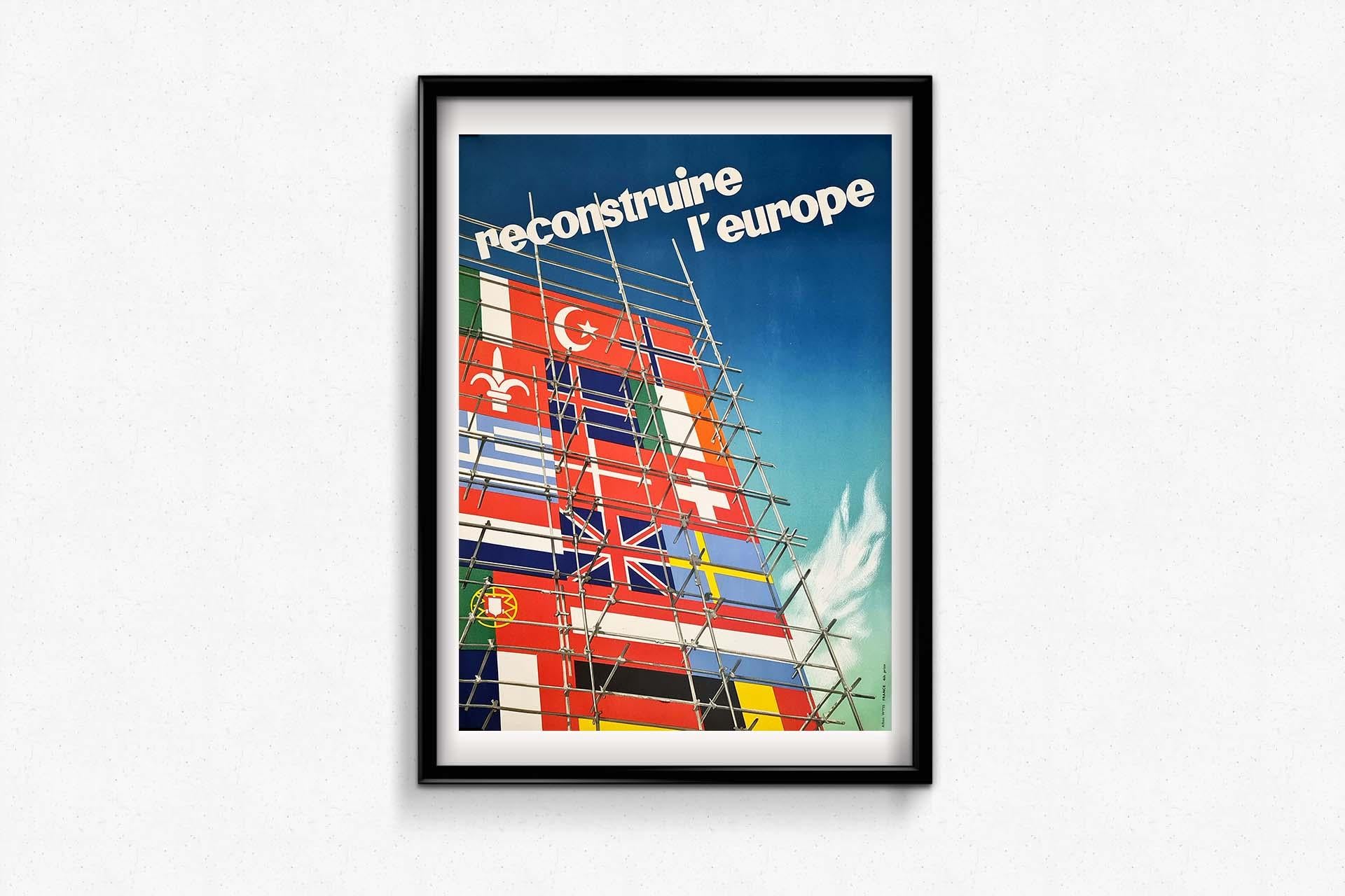 Original poster created by Alban Wyss the European reconstruction For Sale 2