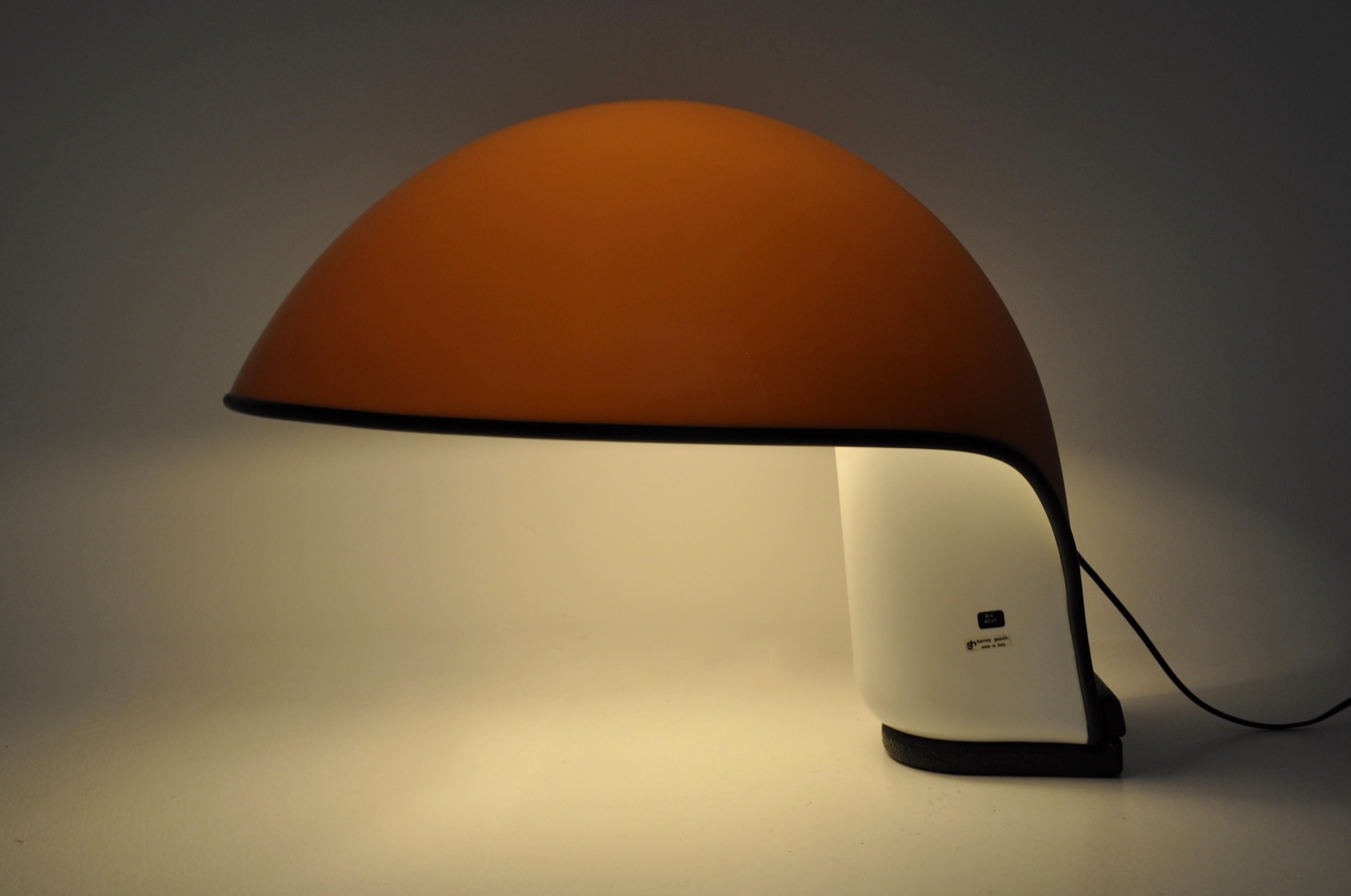 Mid-Century Modern Albanella table lamp by Sergio Brazzoli & Ermanno Lampa for Harvey Guzzini, 1970