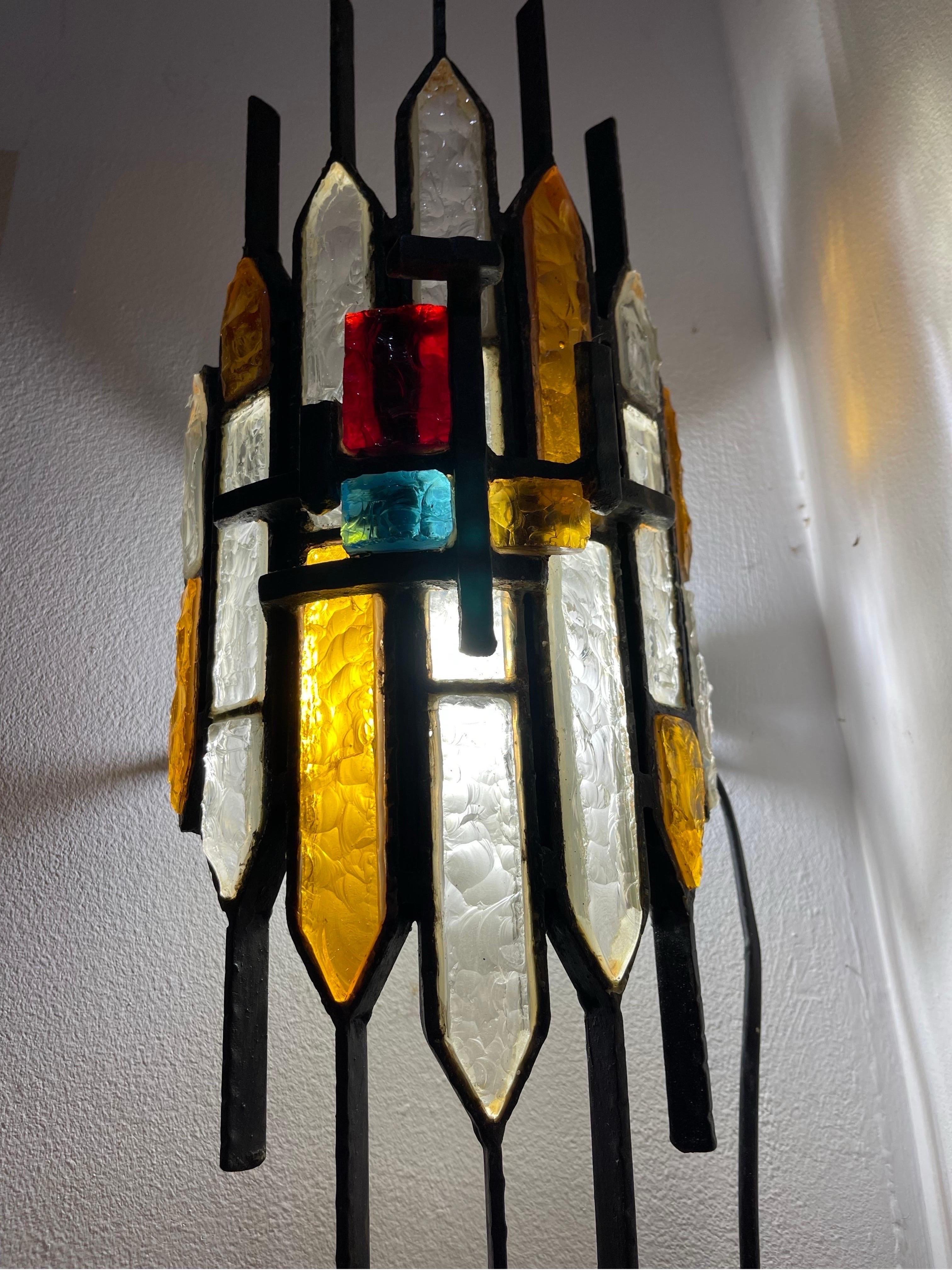  Poliarte By Longobard wall lighting glass murano , Italy 1970 In Good Condition In DÉNIA, ES
