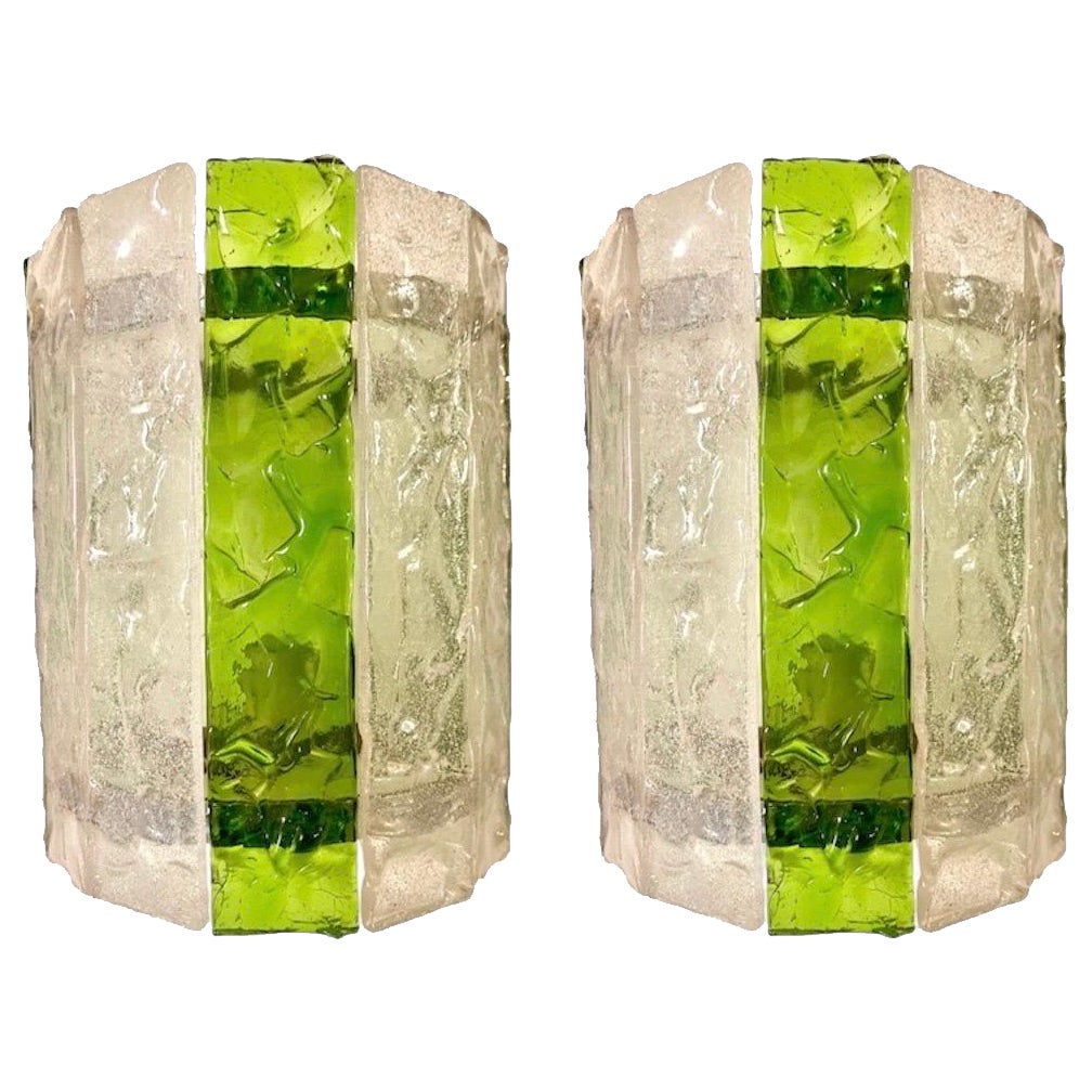 Albano Poli by Poliarte wall lighting glass murano , Italy 1970