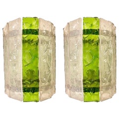 Albano Poli by Poliarte wall lighting glass murano , Italy 1970