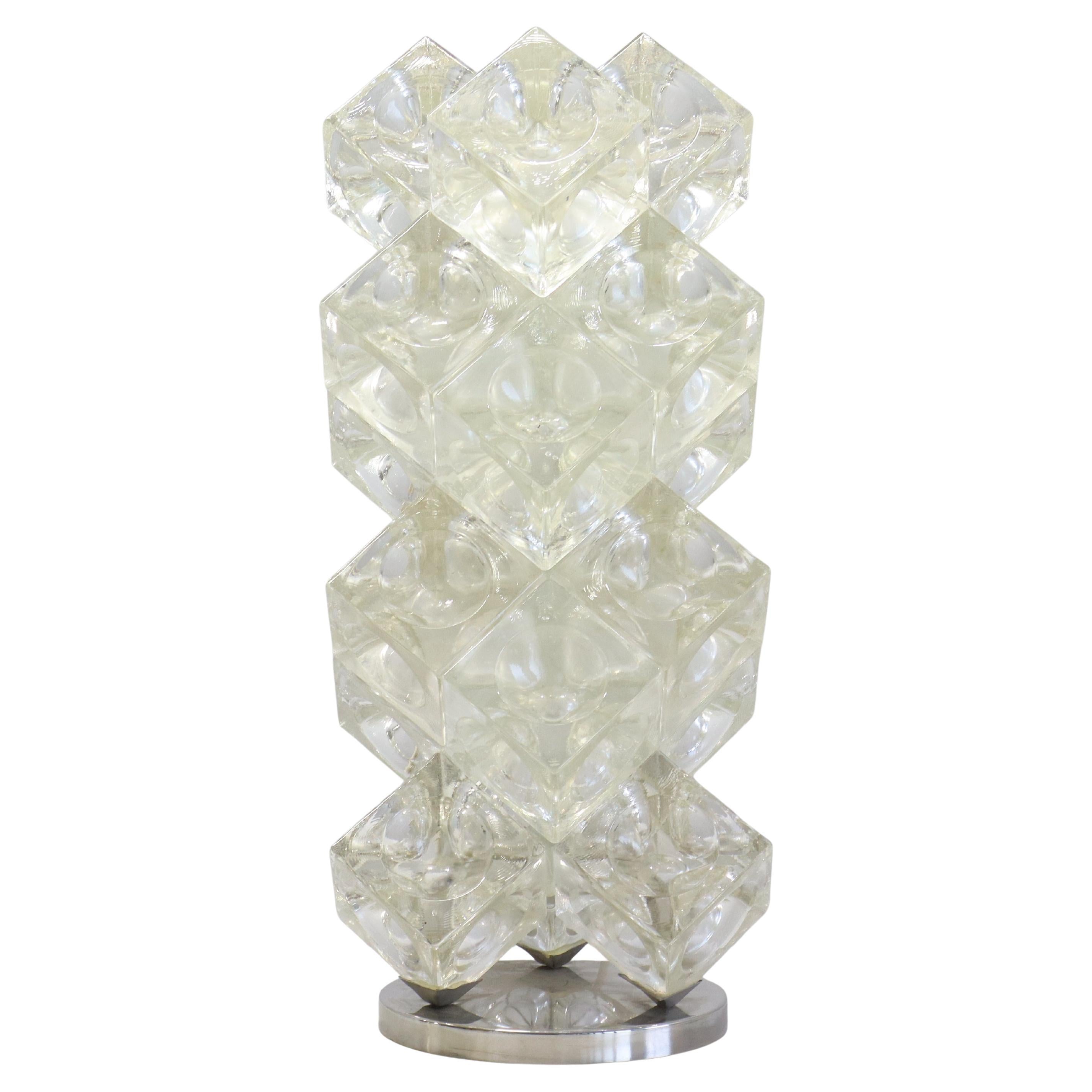 Albano Poli, Lampada da tavolo modernista "Eclisse", Poliarte Italia, 1968