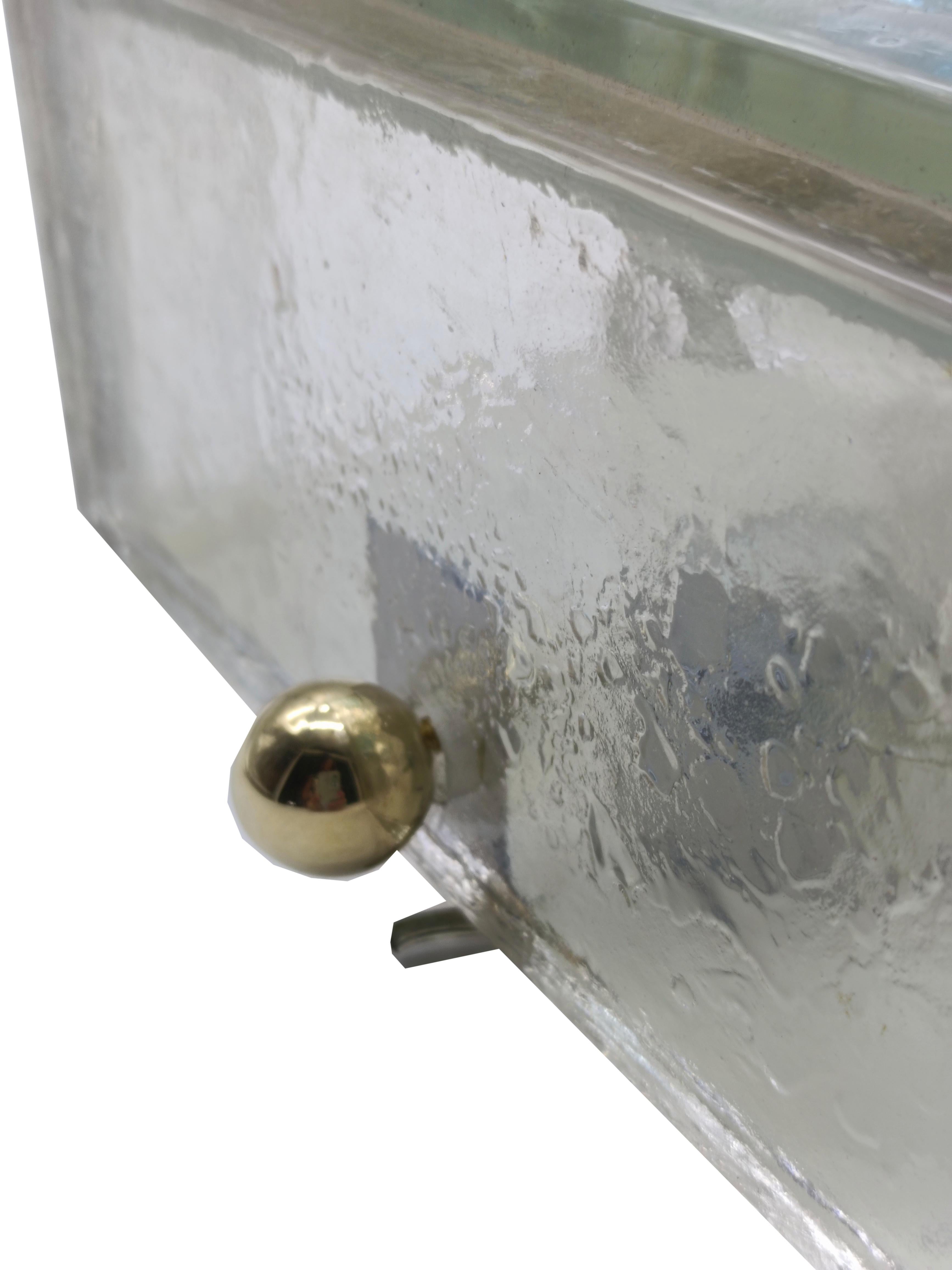 Italian Albano Poli for Poliarte Square Wall Lamp, Italy 1970s For Sale