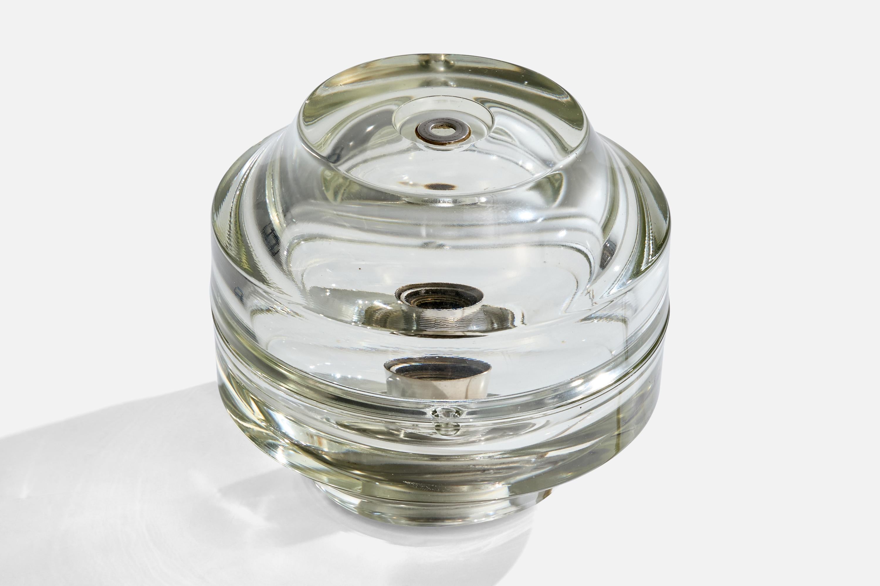 Mid-Century Modern Albano Poli, Table Lamp, Glass, Italy, 1970s For Sale