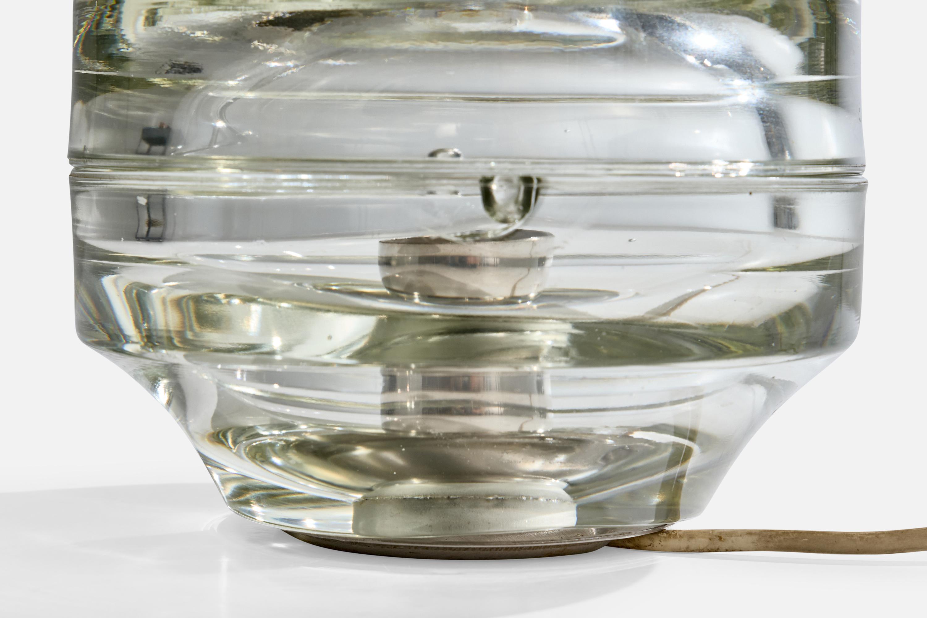 Late 20th Century Albano Poli, Table Lamp, Glass, Italy, 1970s For Sale