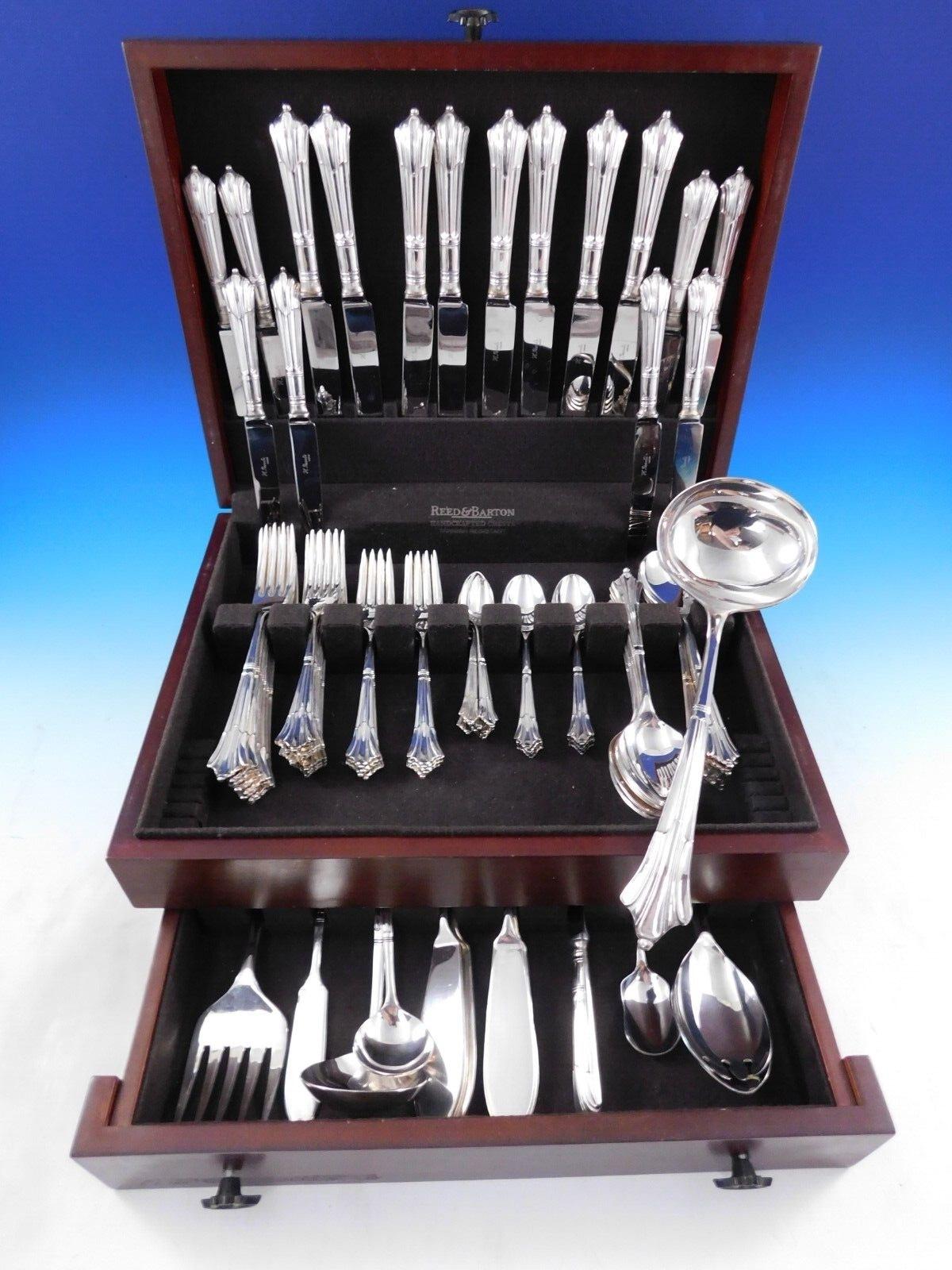 Albany by Arthur Price Silverplated Flatware Set Service for 8 Dinner 90 pieces For Sale 5