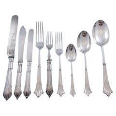 Used Albany by Mappin & Webb Sterling Silver Flatware Set Service Dinner 156 Pieces