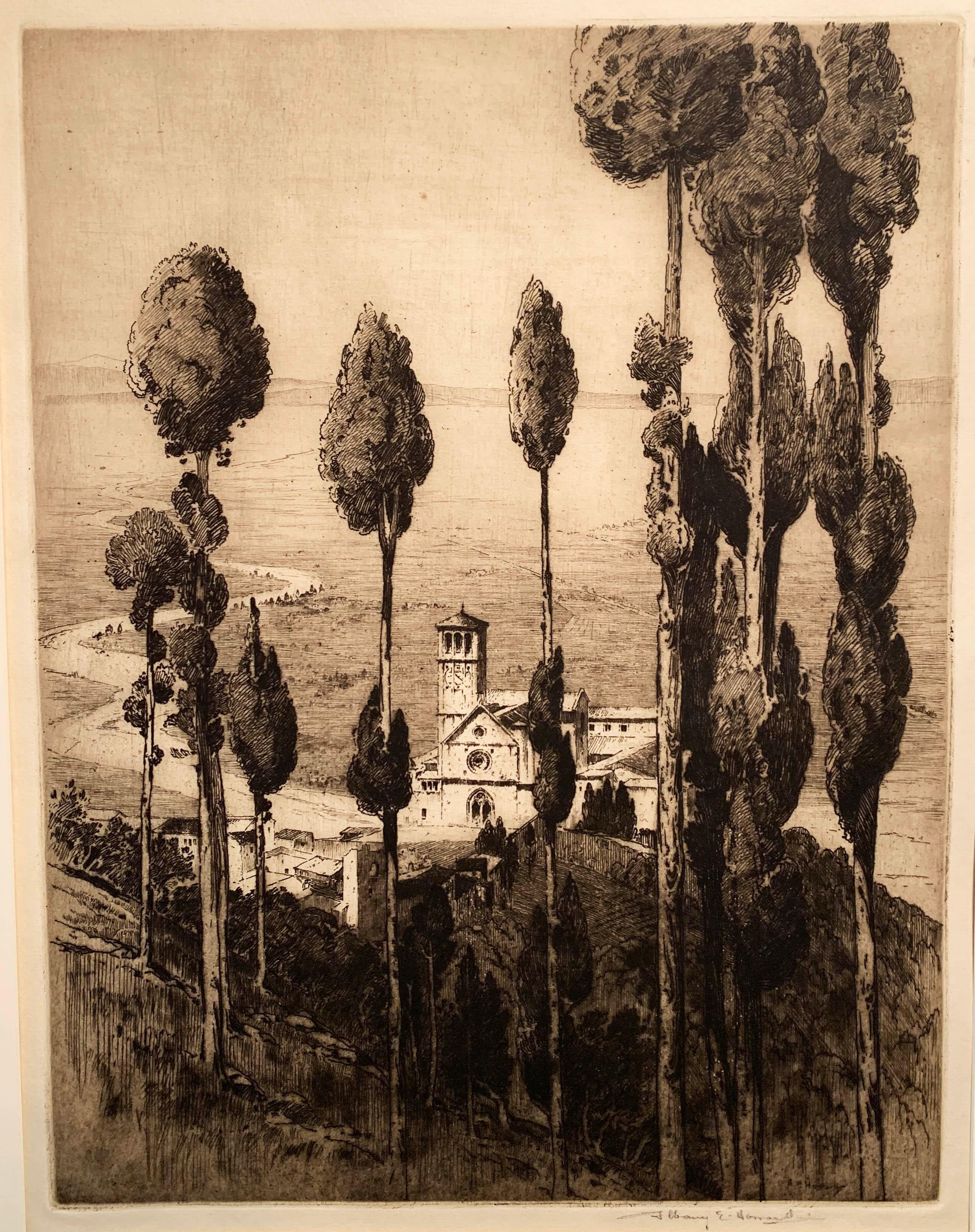 Landscape Print de Albany E. Howarth - VALLE DEL TÍBER