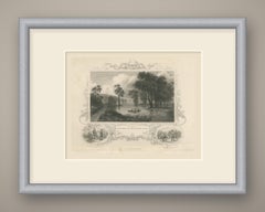 Albany from Van Rensselaer's Island, Dutch Treaty Vignette, circa 1850