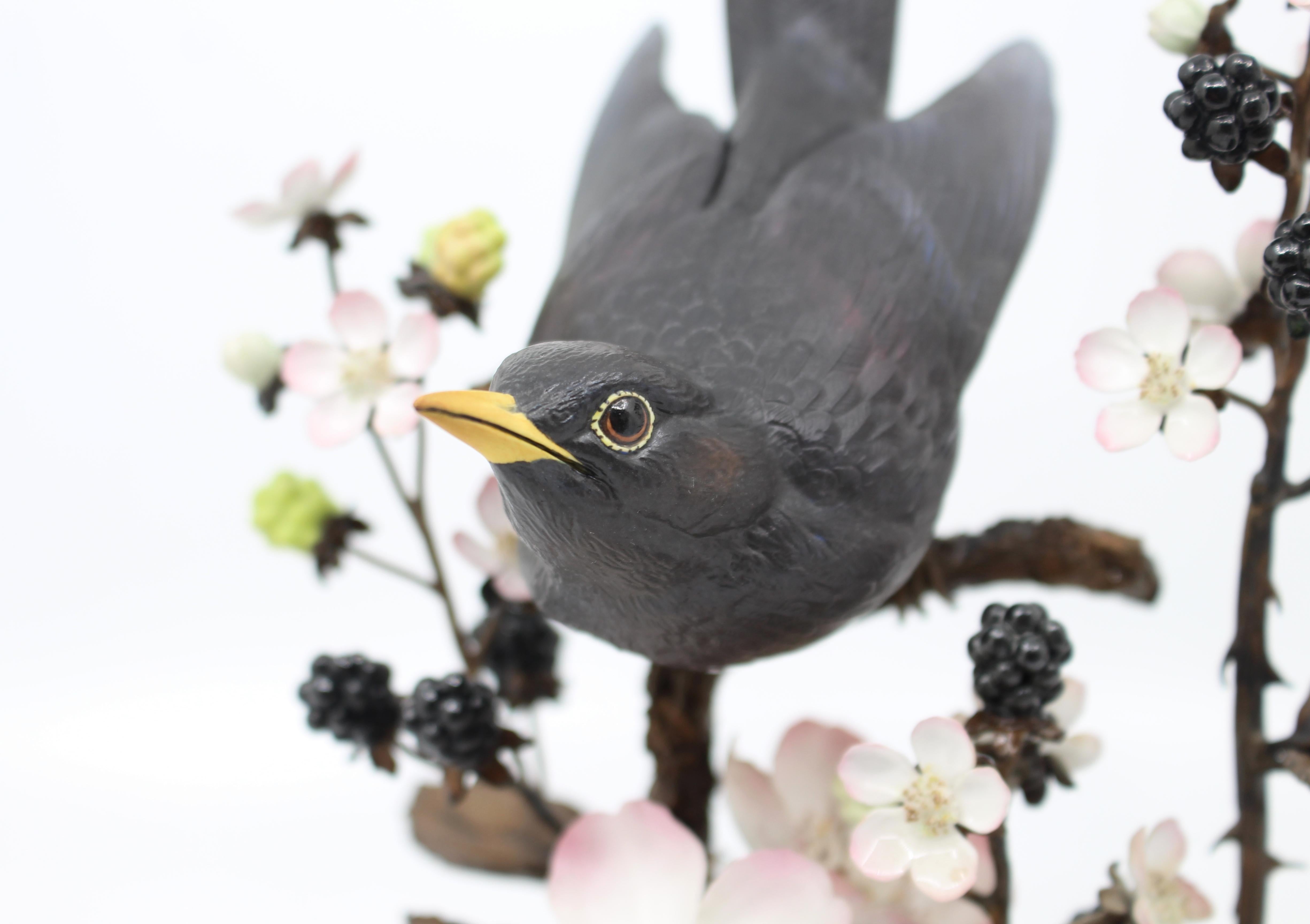 Albany Limited Edition Blackbird Sculpture Songbird Series 2