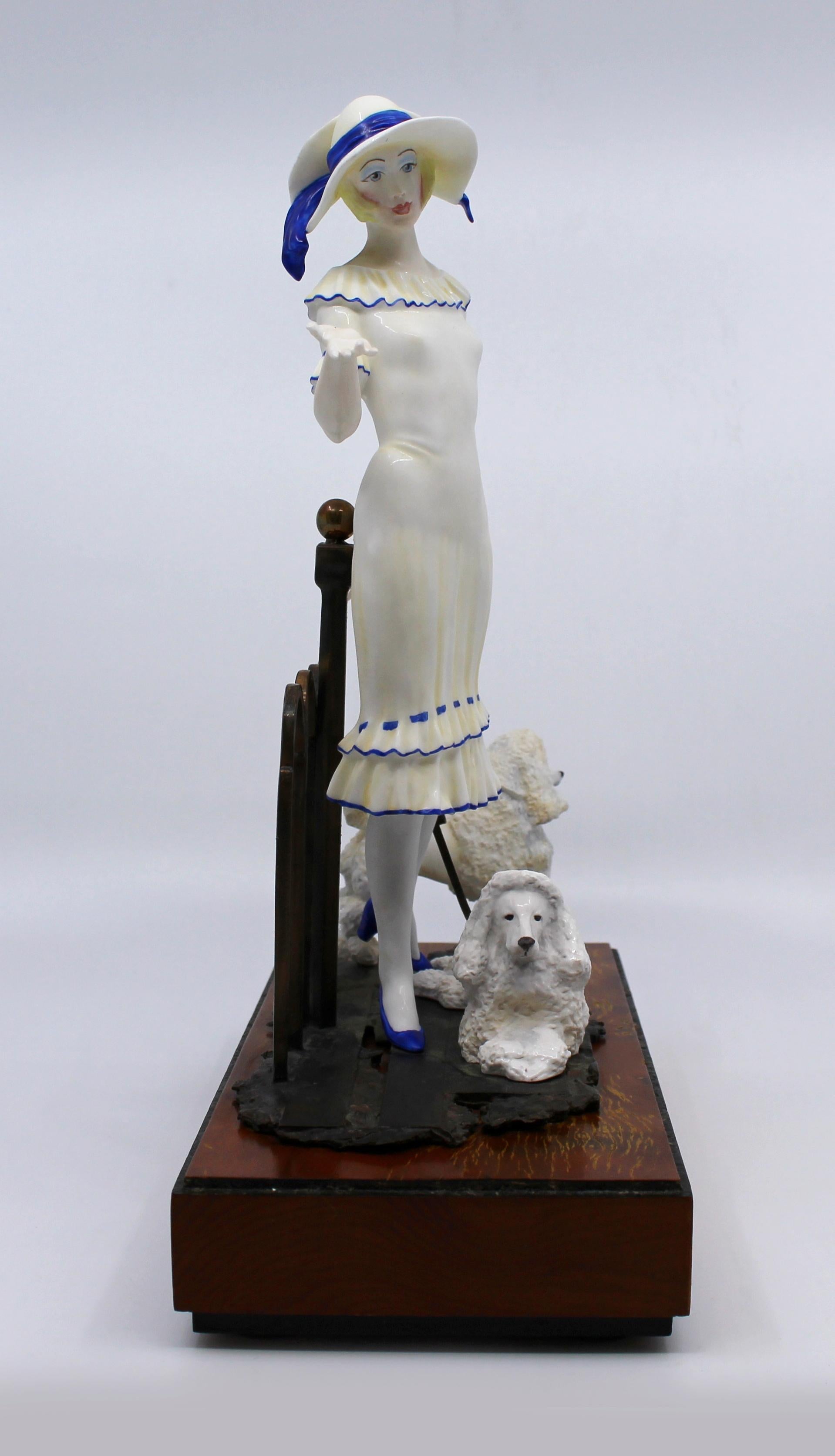 Albany Limited Edition Porcelain and Bronze Figurine Paris In Good Condition In Worcester, Worcestershire