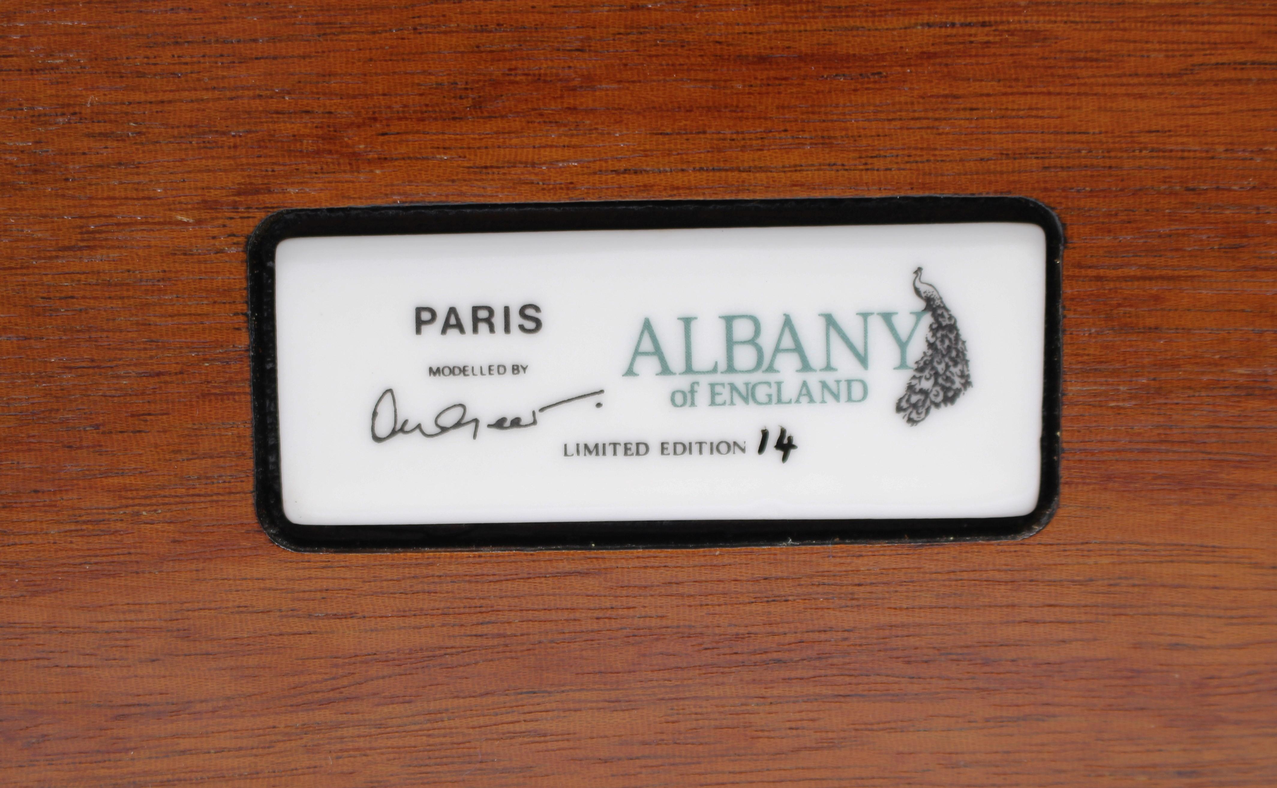Albany Limited Edition Porcelain and Bronze Figurine Paris 5