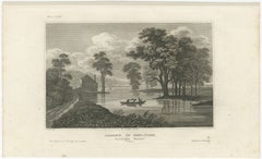 Albany New York Hudson River View – Antique Steel Engraving 19th Century