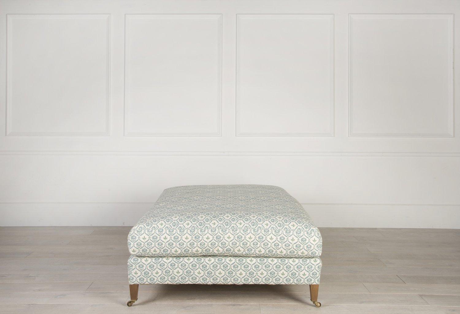 Made to Order from our Lorfords Contemporary collection - The Albany is a large country house ottoman, featuring a generous feather and down filled cushion. The Albany has extra pockets within the cushion, to contain the movement, keeping it