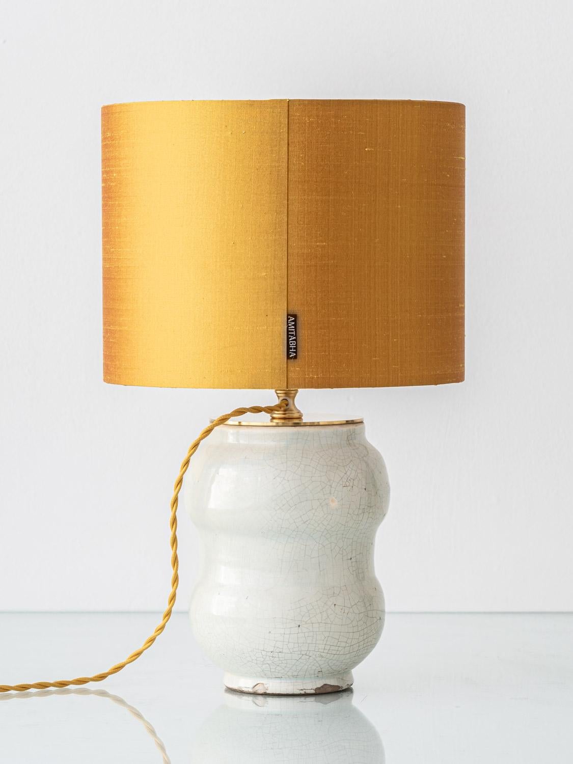 Albarello Table Lamp, 19th Century Italian Majolica in Renaissance Revival Style For Sale 3