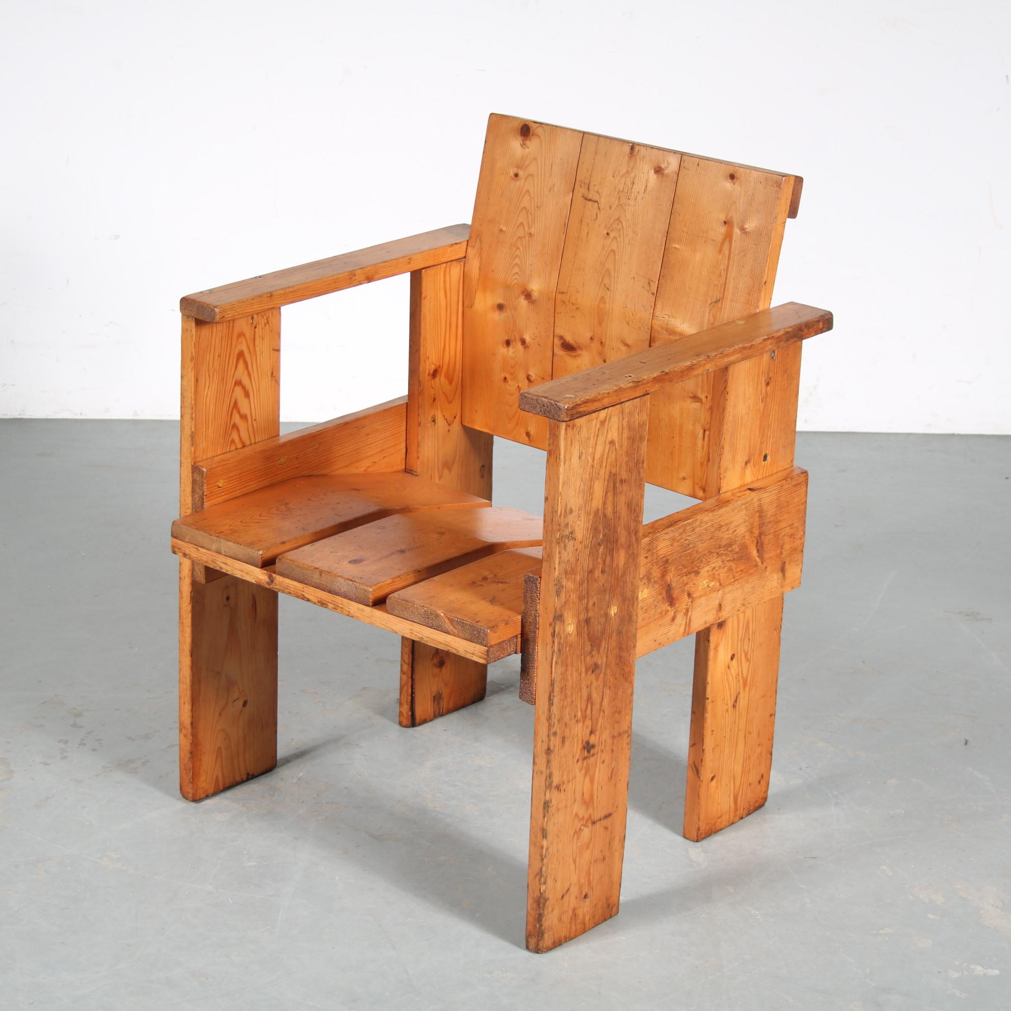 Mid-Century Modern “Albatros” Chair by Gerrit Rietveld, the Netherlands, 1951