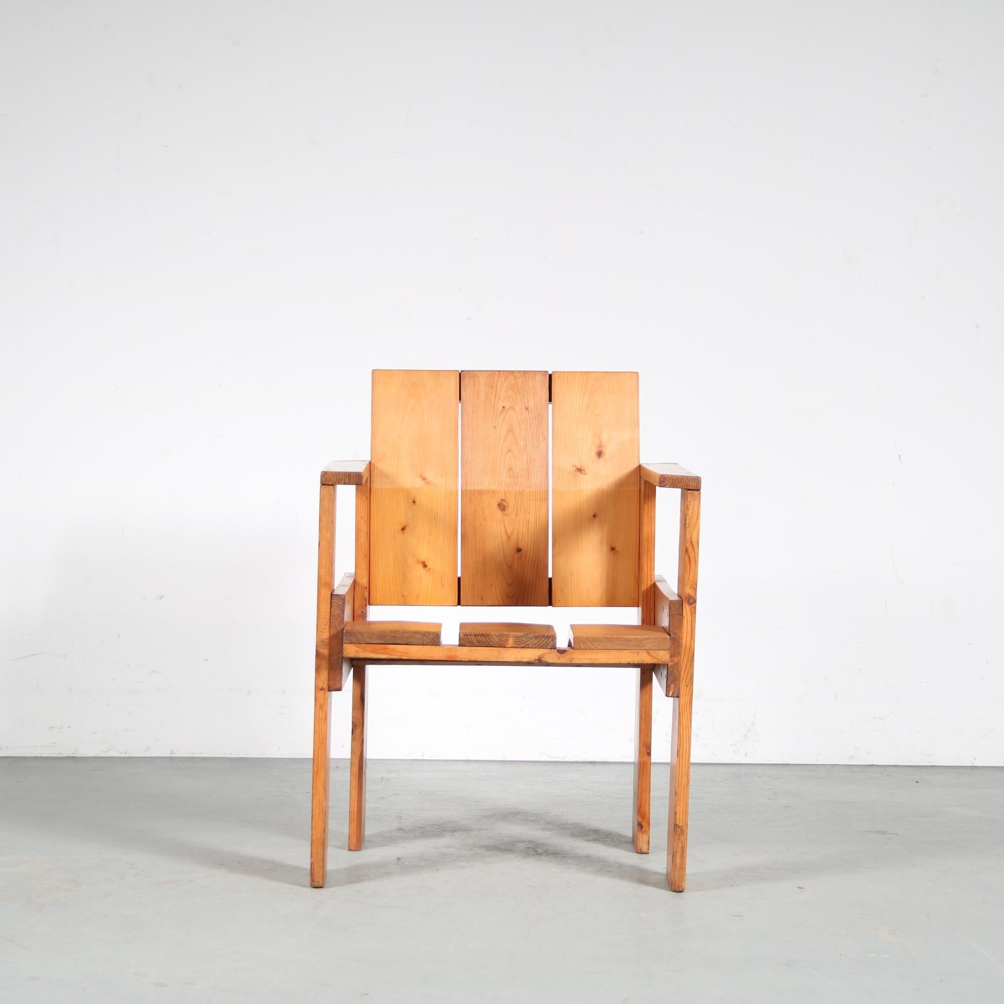 Mid-20th Century “Albatros” Chair by Gerrit Rietveld, the Netherlands, 1951 For Sale