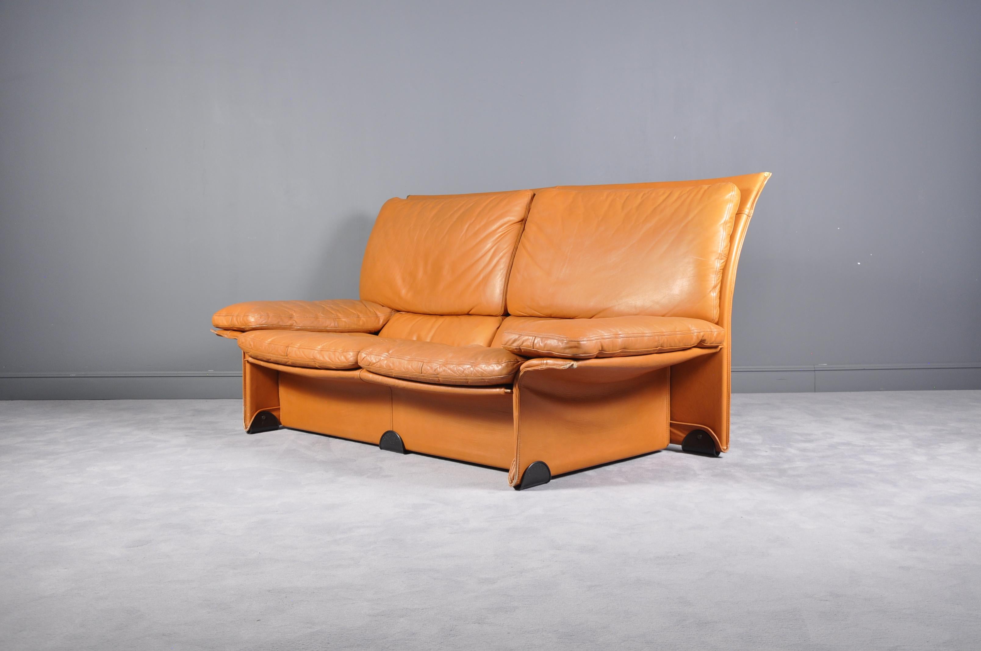 Modern Albatros Leather Set Sofa by Ammannati and Vitelli for Brunati, Italy, 1976