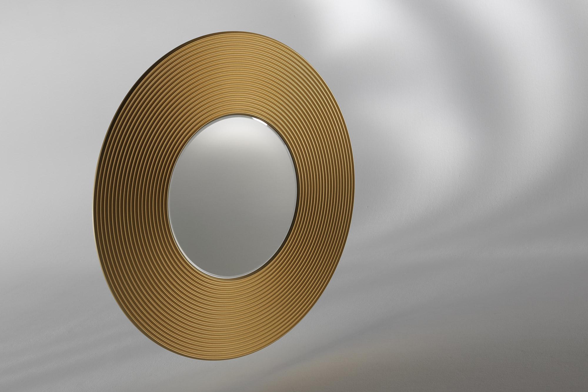 italien Miroir mural Albedo Gong de Carlo Cumini en vente