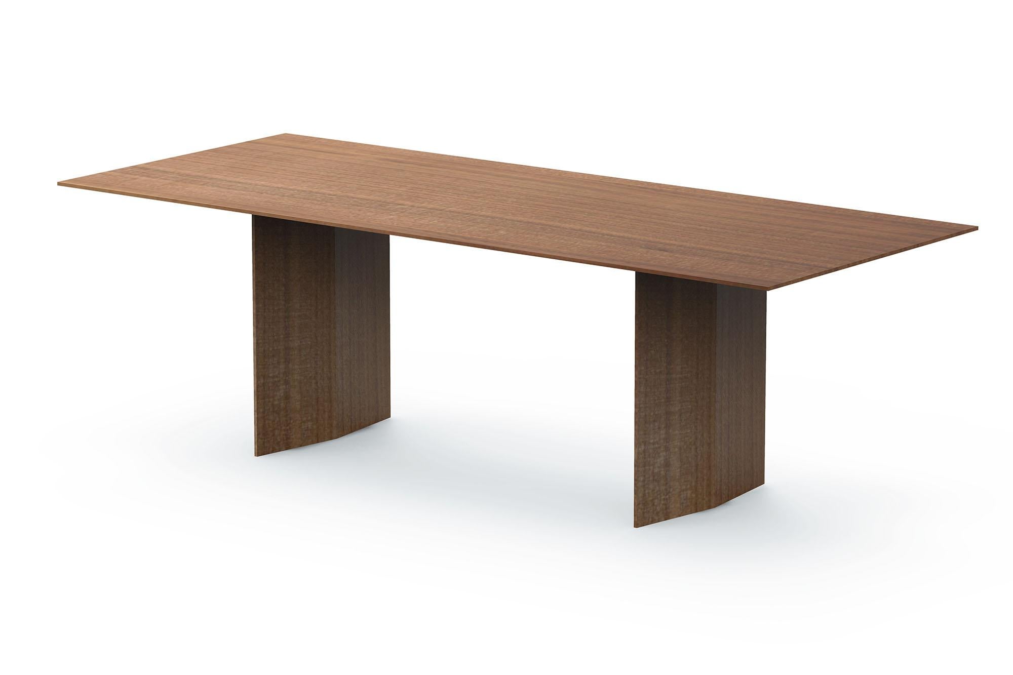 Mesa de comedor en multicapa chapado de nogal americano