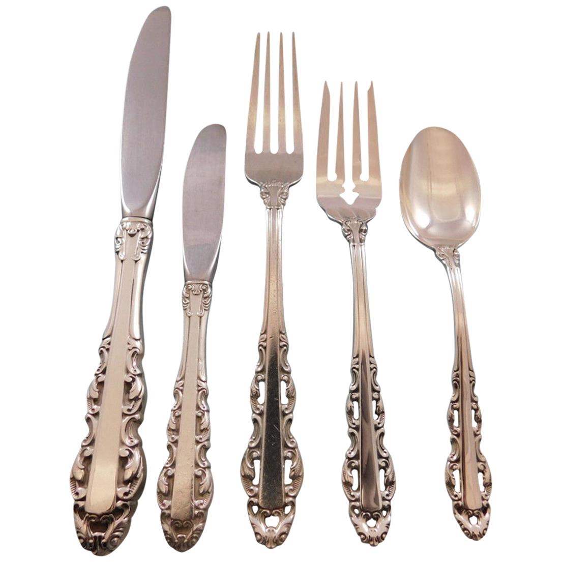 Albemarle by Alvin Sterling Silver Flatware Set for Six Service 30 Pieces For Sale