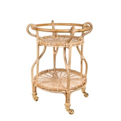 Alben Rattan Bar Carts