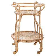 Alben Rattan Bar Carts