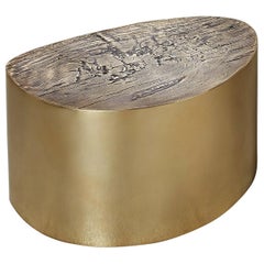 albeo II, Polished, European, Modern, 21st Century, Brass, Coffee Table