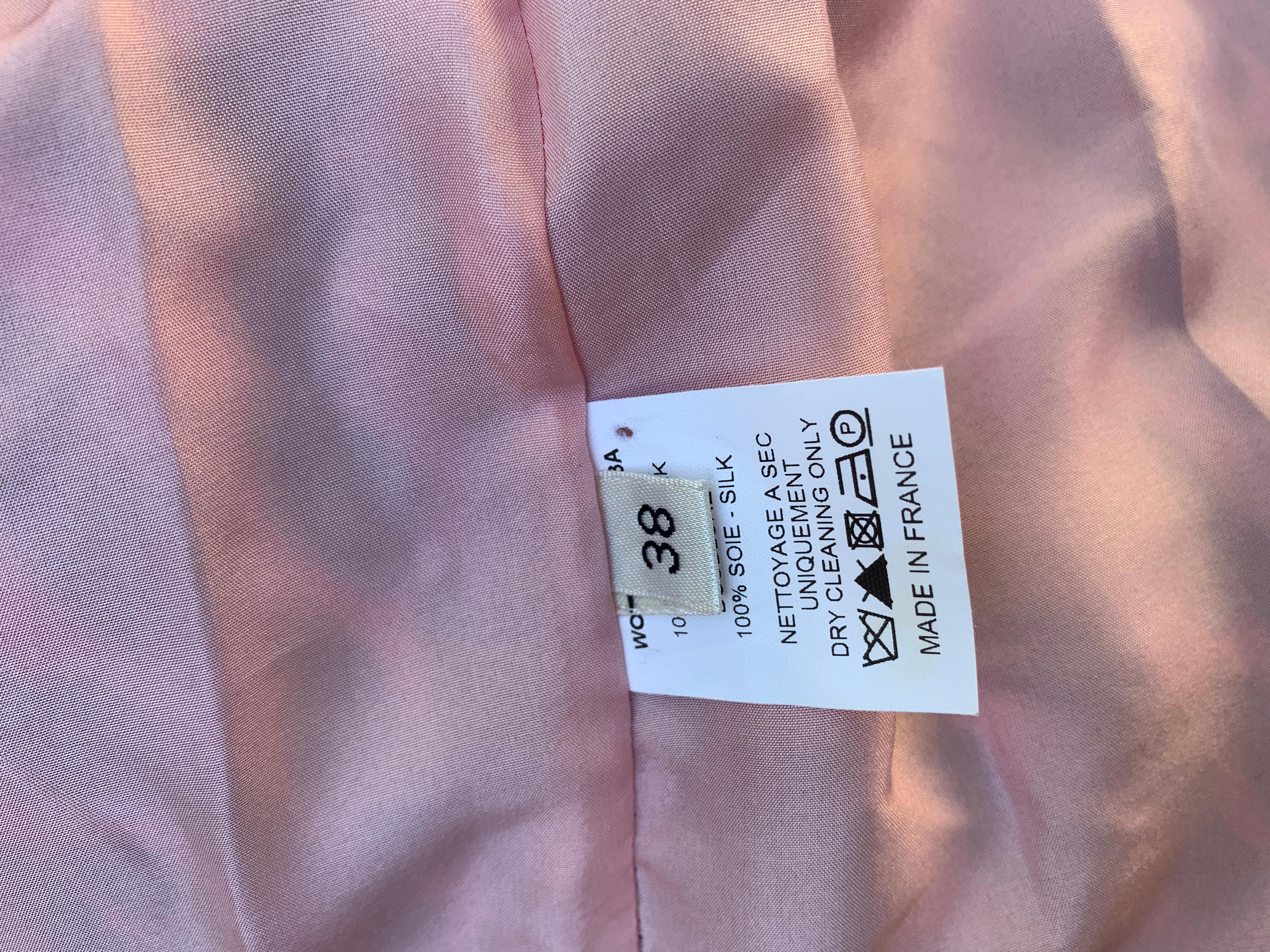 Alber Elbaz for Lanvin Rare Runway Pink Leopard Strapless Dress Size EU38 US4/6 en vente 5