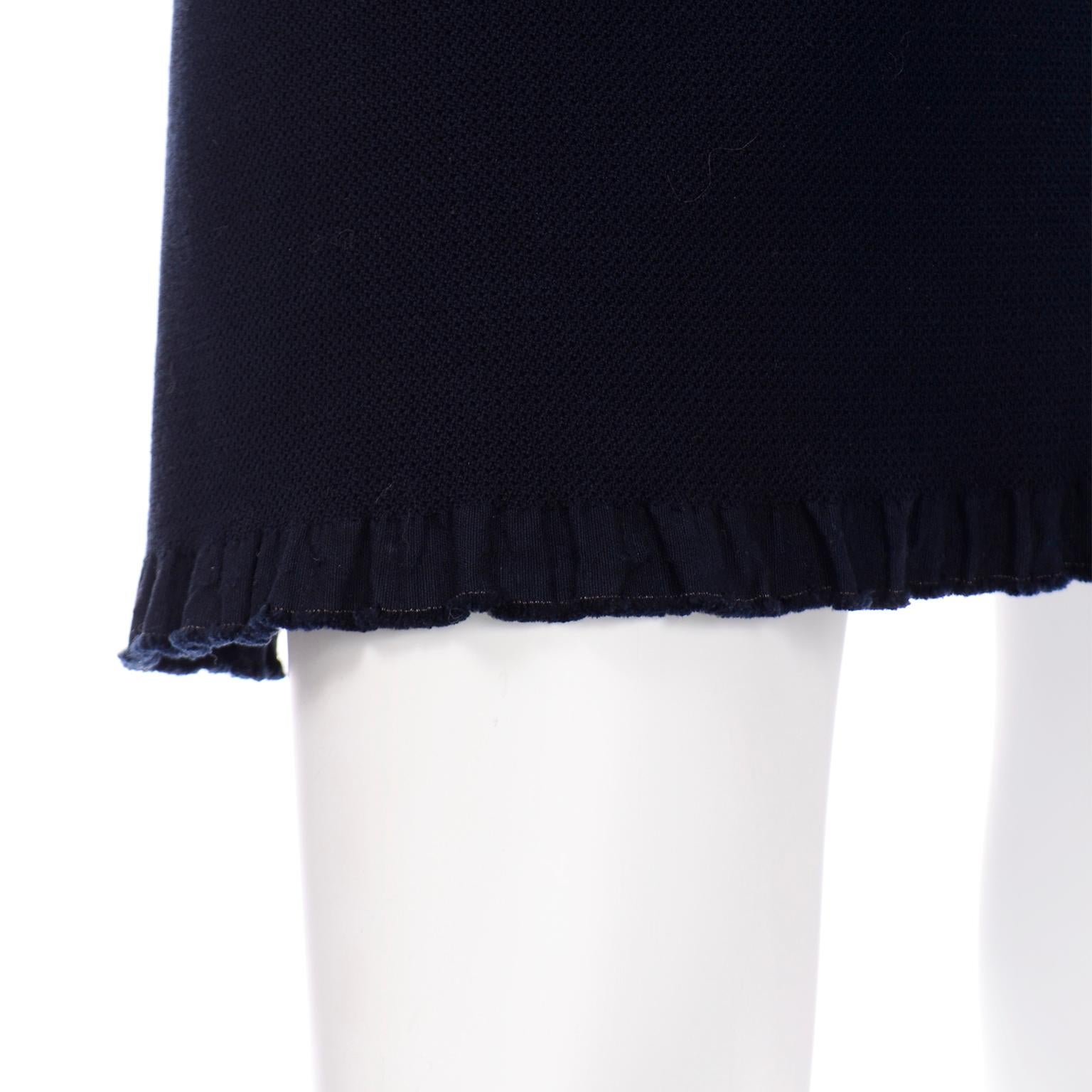 Alber Elbaz Lanvin Resort 2015 Midnight Blue Sleeveless Dress With Rhinestones 4