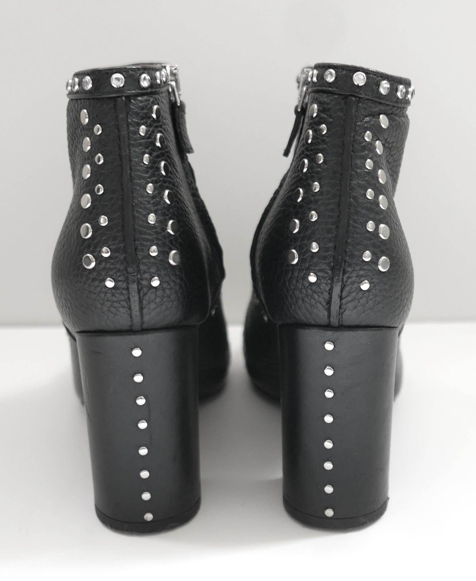 Botines con tachuelas Alber Elbaz x Lanvin Resort 2016 Negro en venta